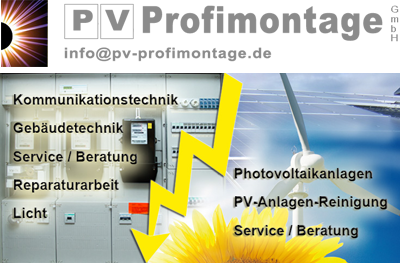 Elektro, Elektriker Photovoltaik - PV Profimontage GmbH, Münsingen